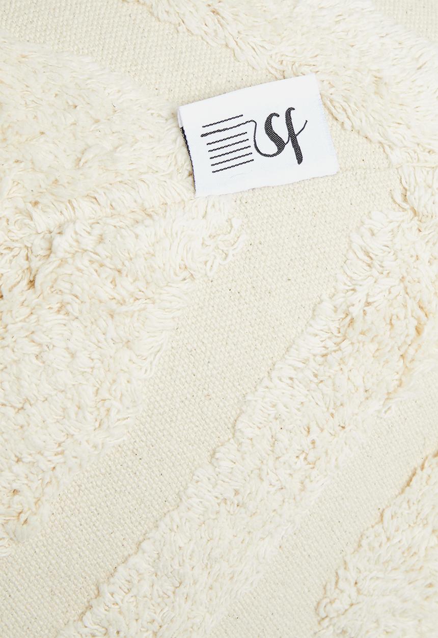 Sixth Floor - Tufted ottoman - cream