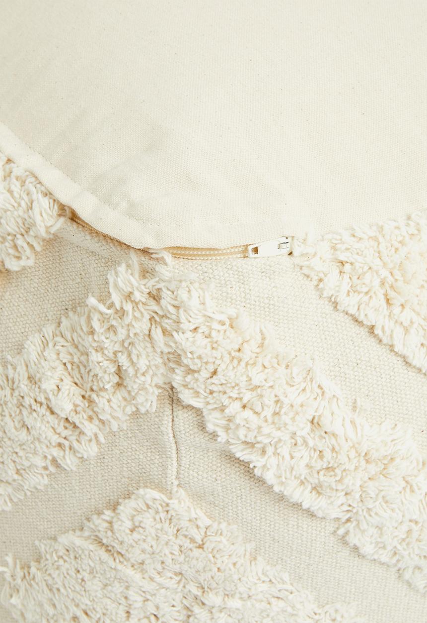 Sixth Floor - Tufted ottoman - cream