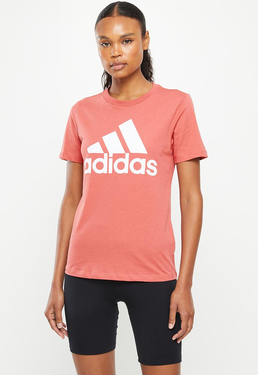 adidas Performance - W blt2 performance short sleeve tee - wonder red & white