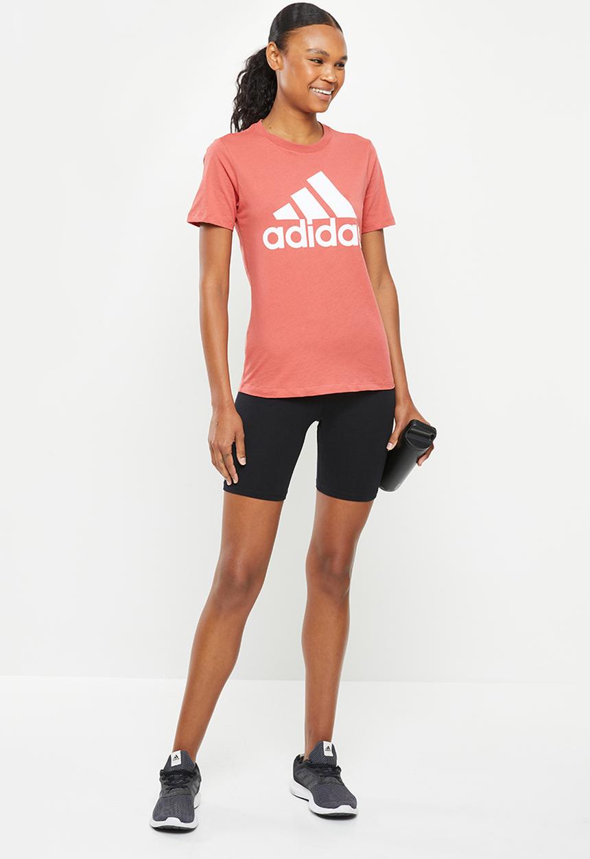 adidas Performance - W blt2 performance short sleeve tee - wonder red & white
