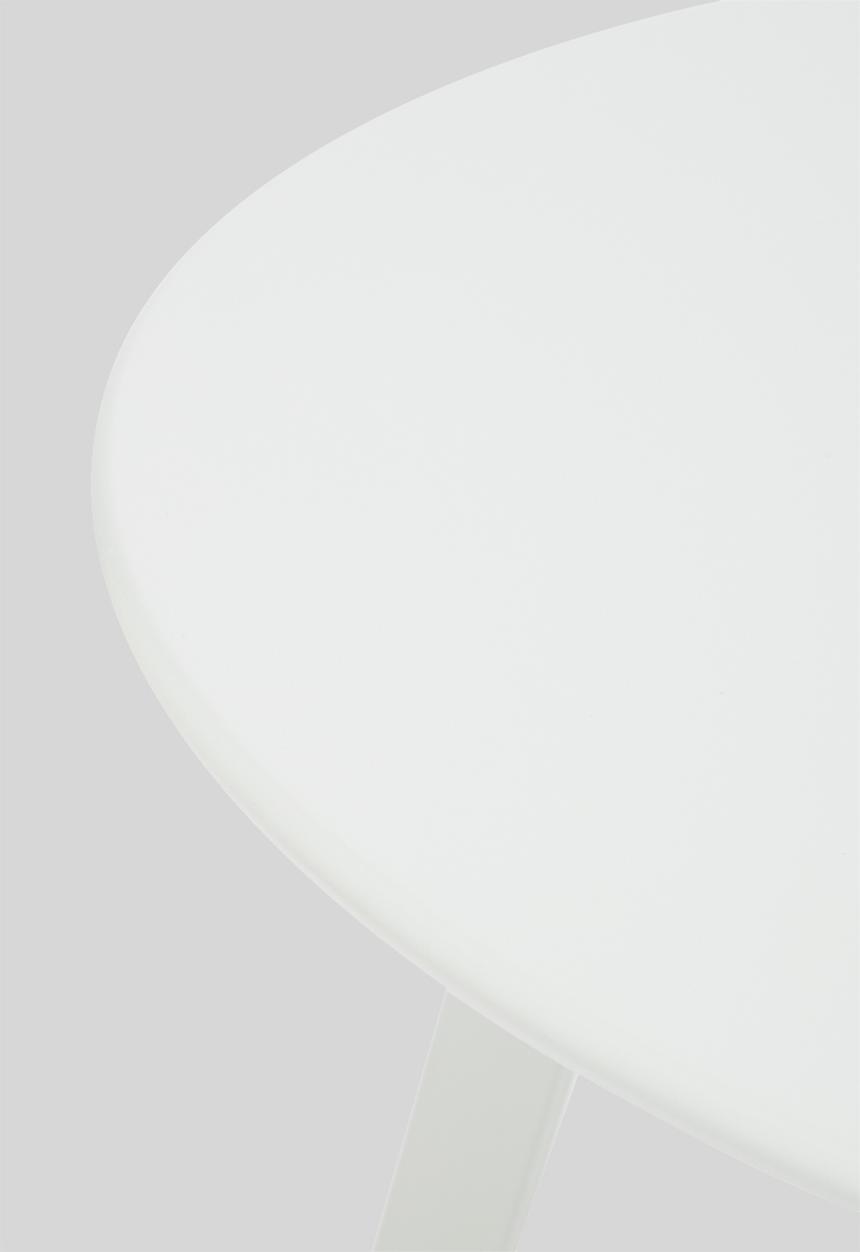 H&S - Steel outdoor side table - white