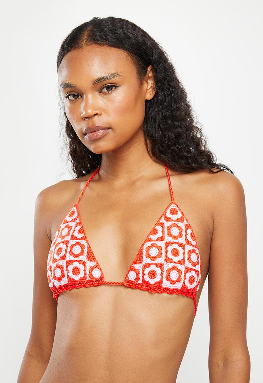 MANGO - Bikini top calais - red