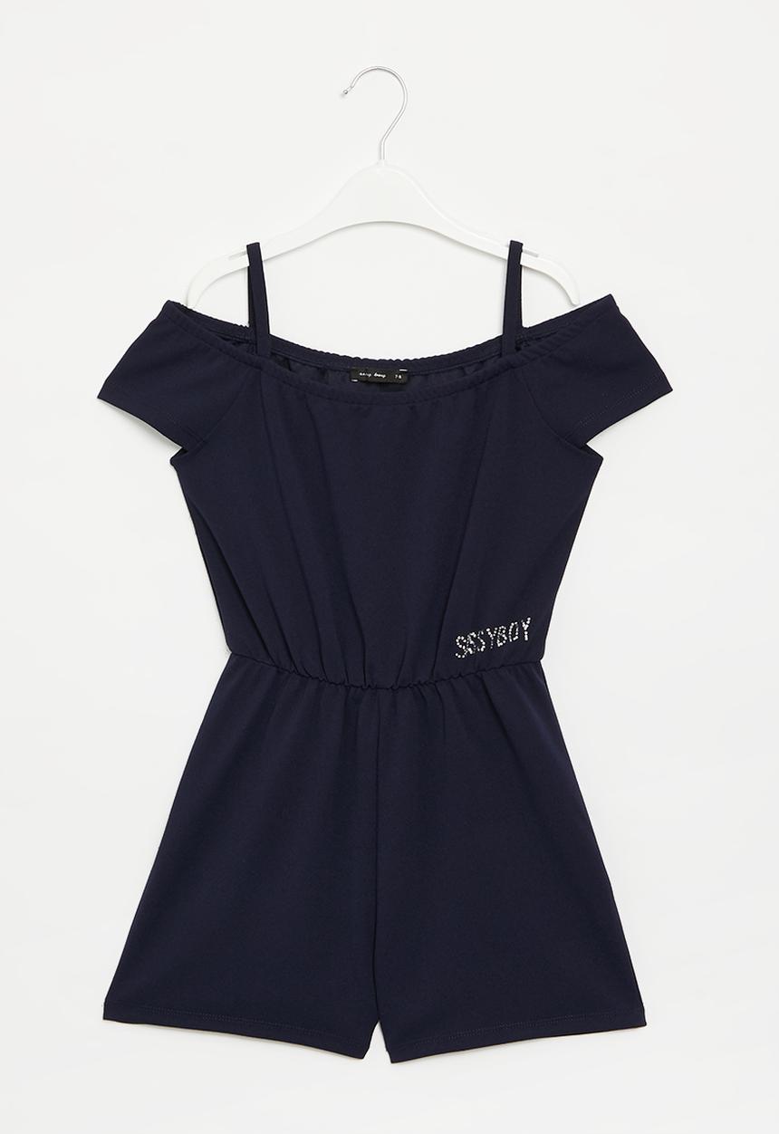SISSY BOY - Bardot playsuit with straps - navy