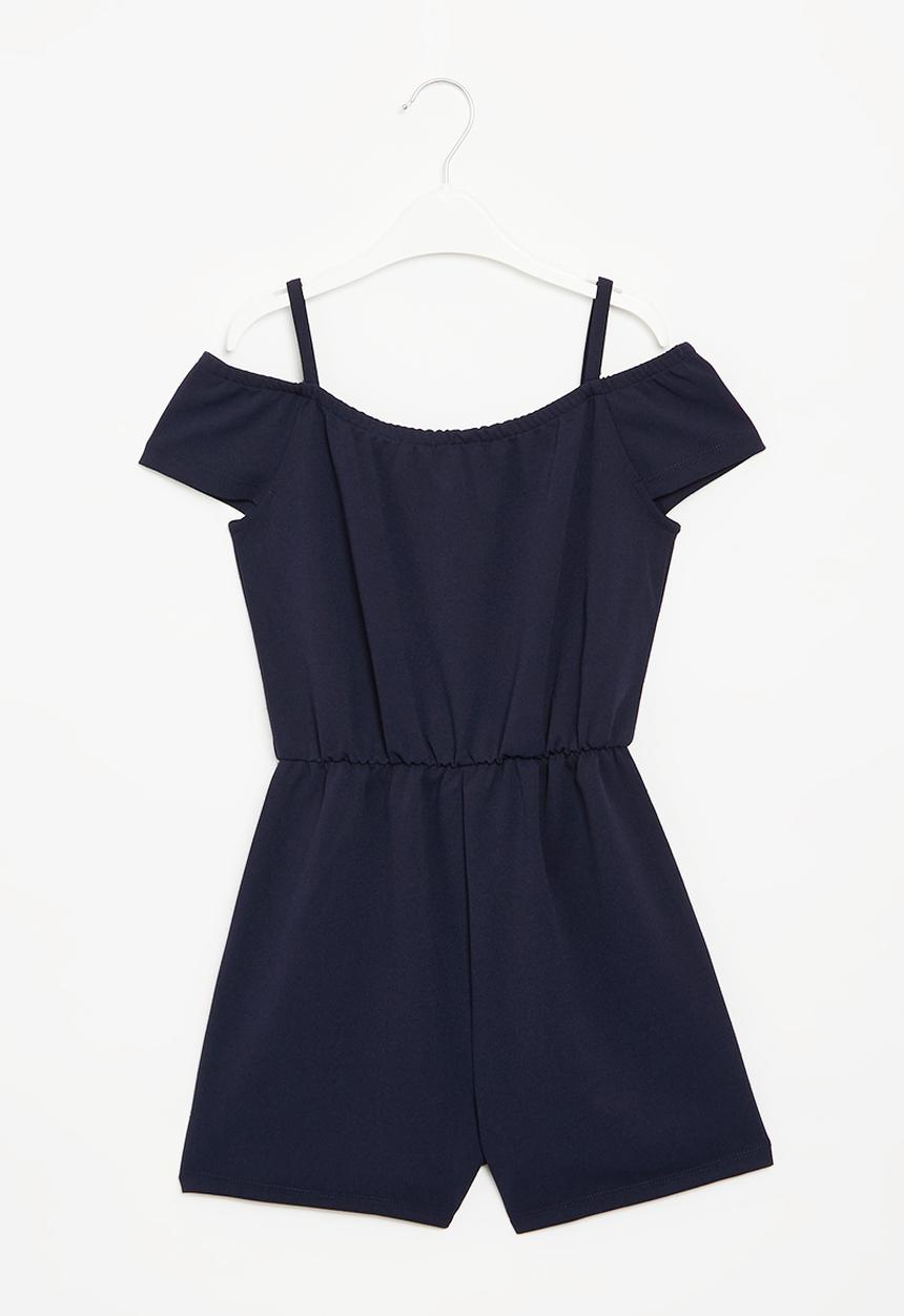SISSY BOY - Bardot playsuit with straps - navy