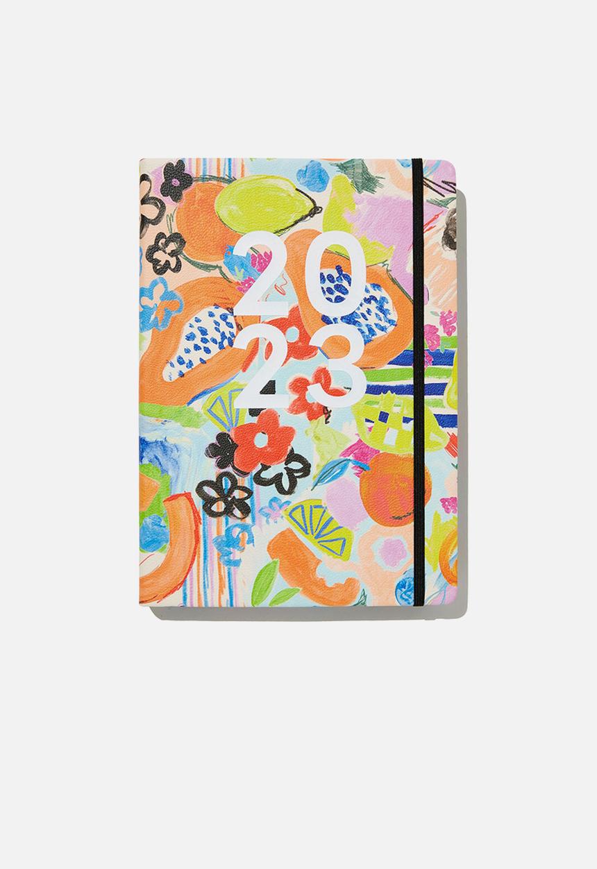 Typo - 2023 a4 daily buffalo diary - abstract fruit