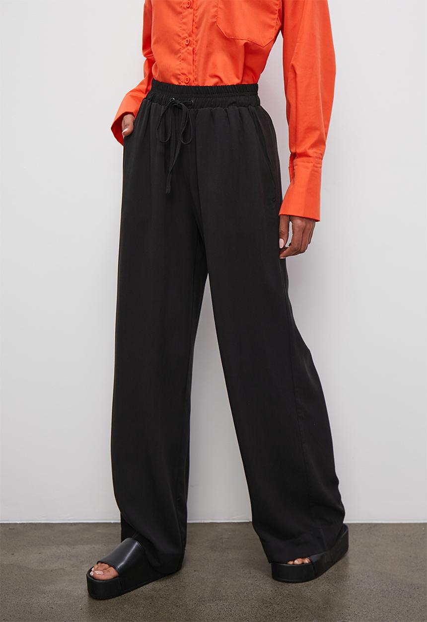 Superbalist - Mid rise wide leg - black