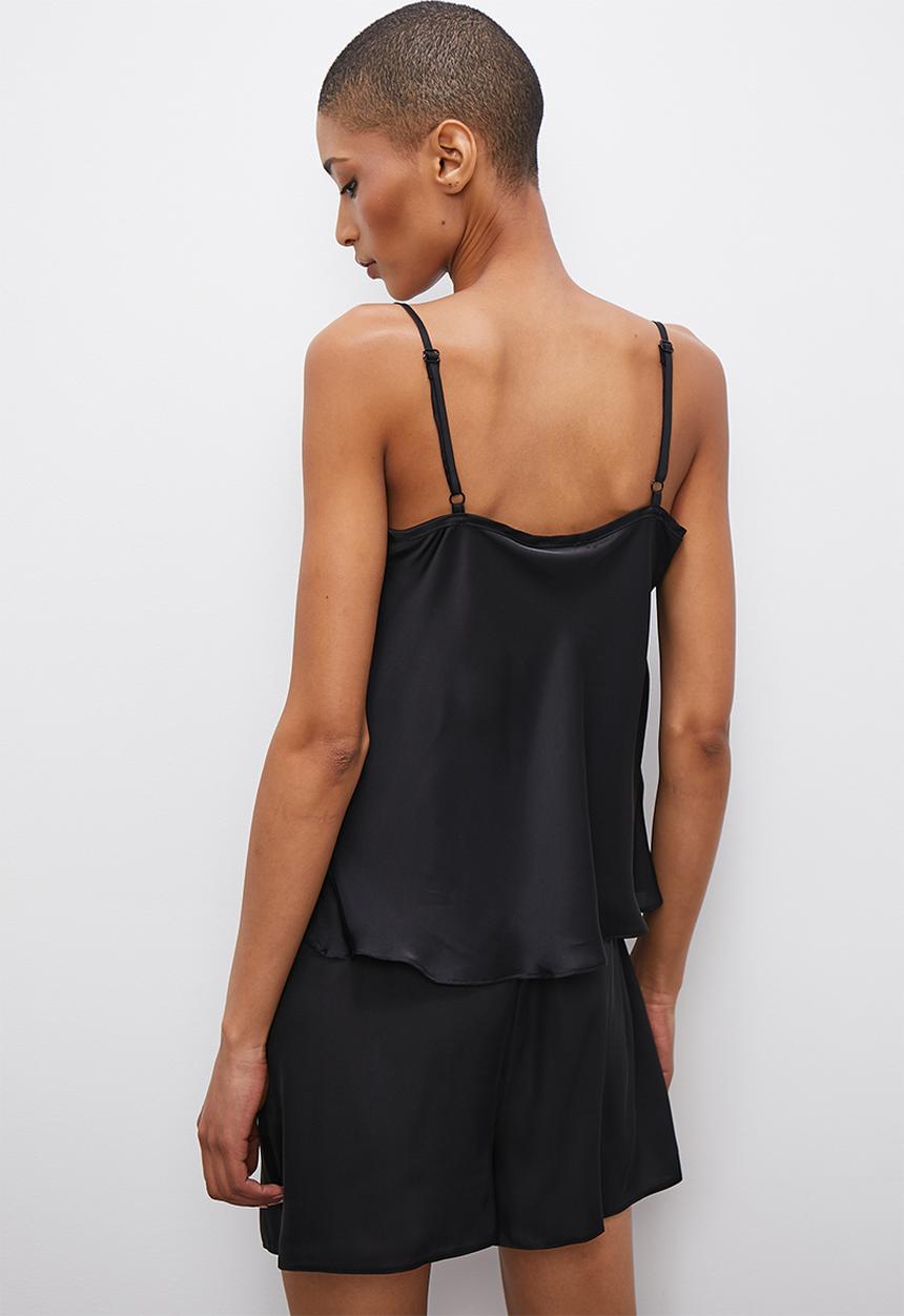 Superbalist - Sleep cami & shorts set - black