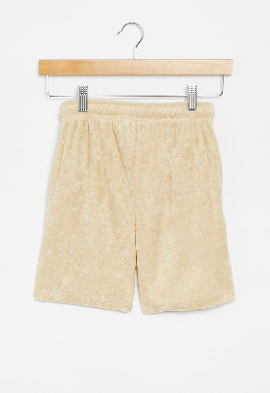 Superbalist - Terry fleece short with print - fawn