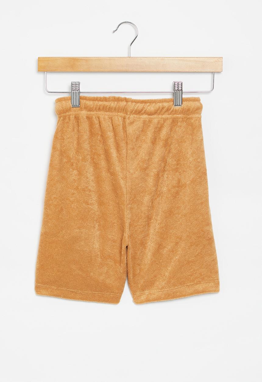 Superbalist - Terry fleece short with print - orange