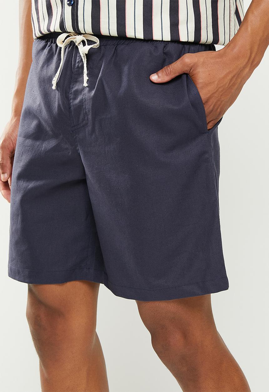 Holmes Bro's - Linen short - navy