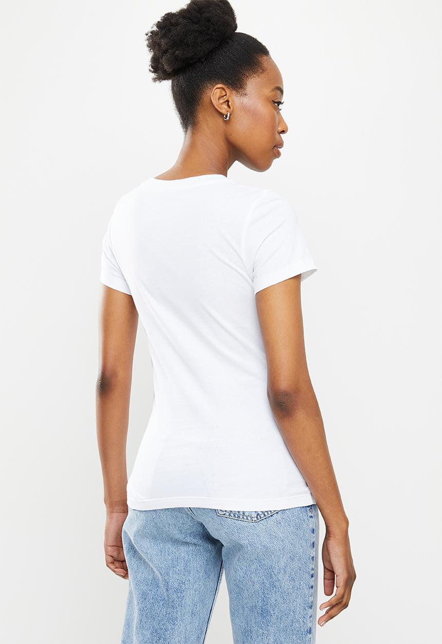 Calvin Klein - Institutional logo 2-pack tee - bright white & silver sky