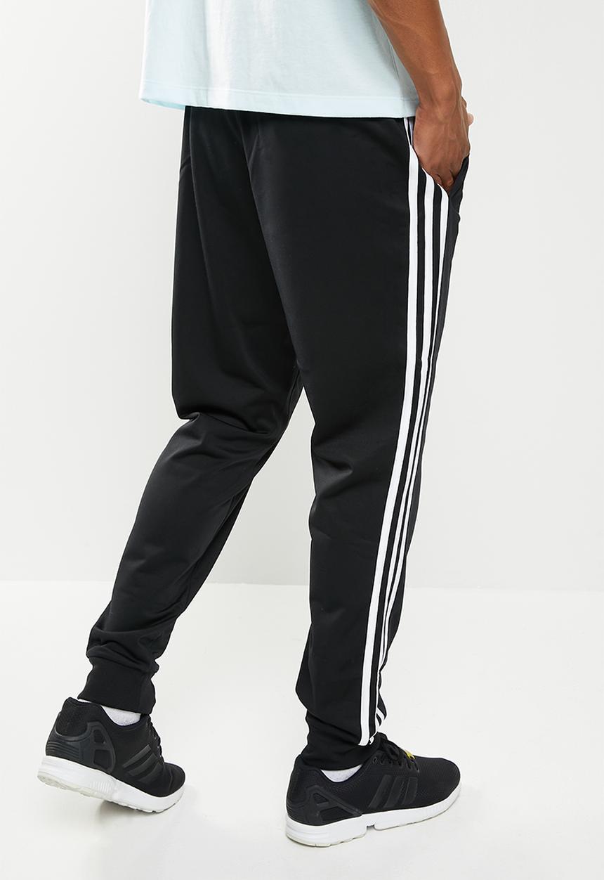 adidas Performance - Essentials 3 stipe tracksuit - black & white