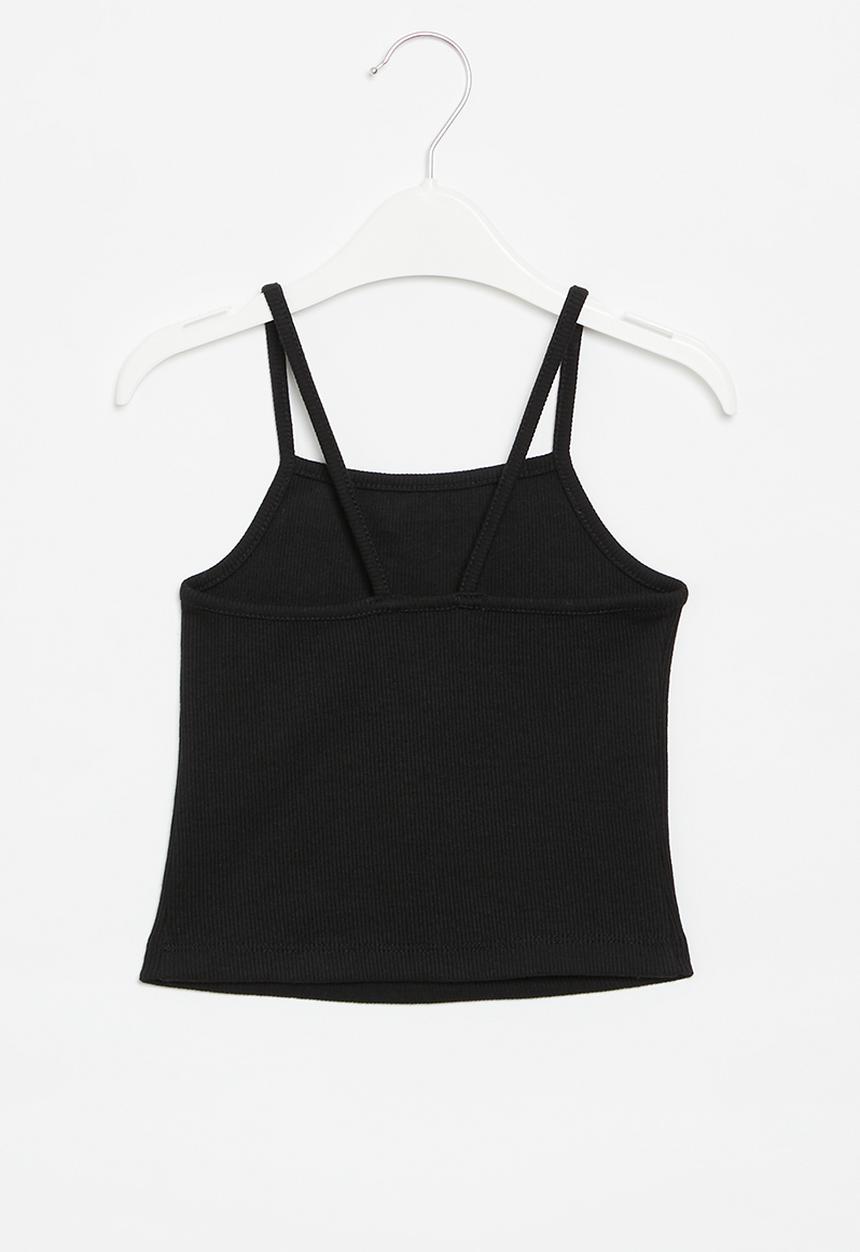Superbalist - Strappy rib vest - black