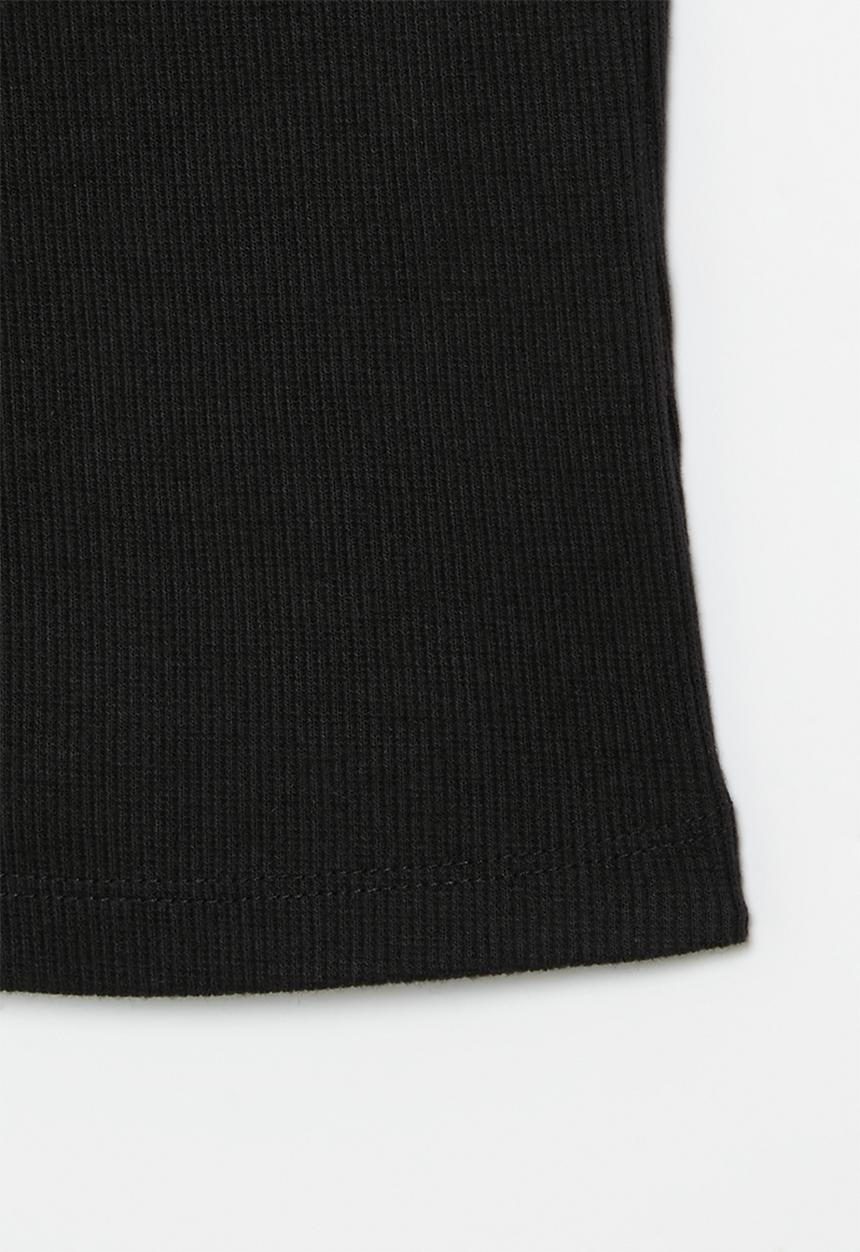Superbalist - Strappy rib vest - black