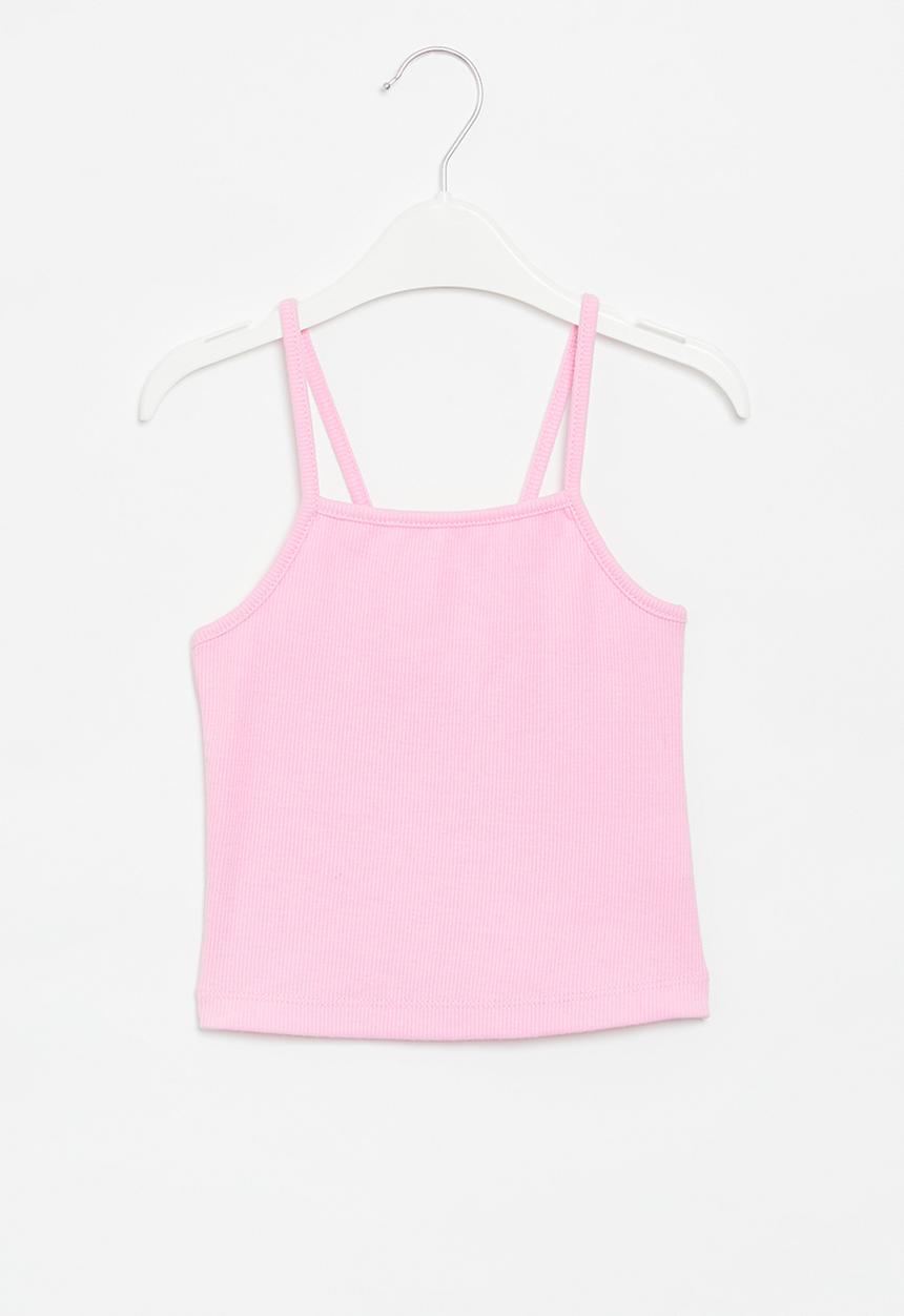 Superbalist - Strappy rib vest - pink