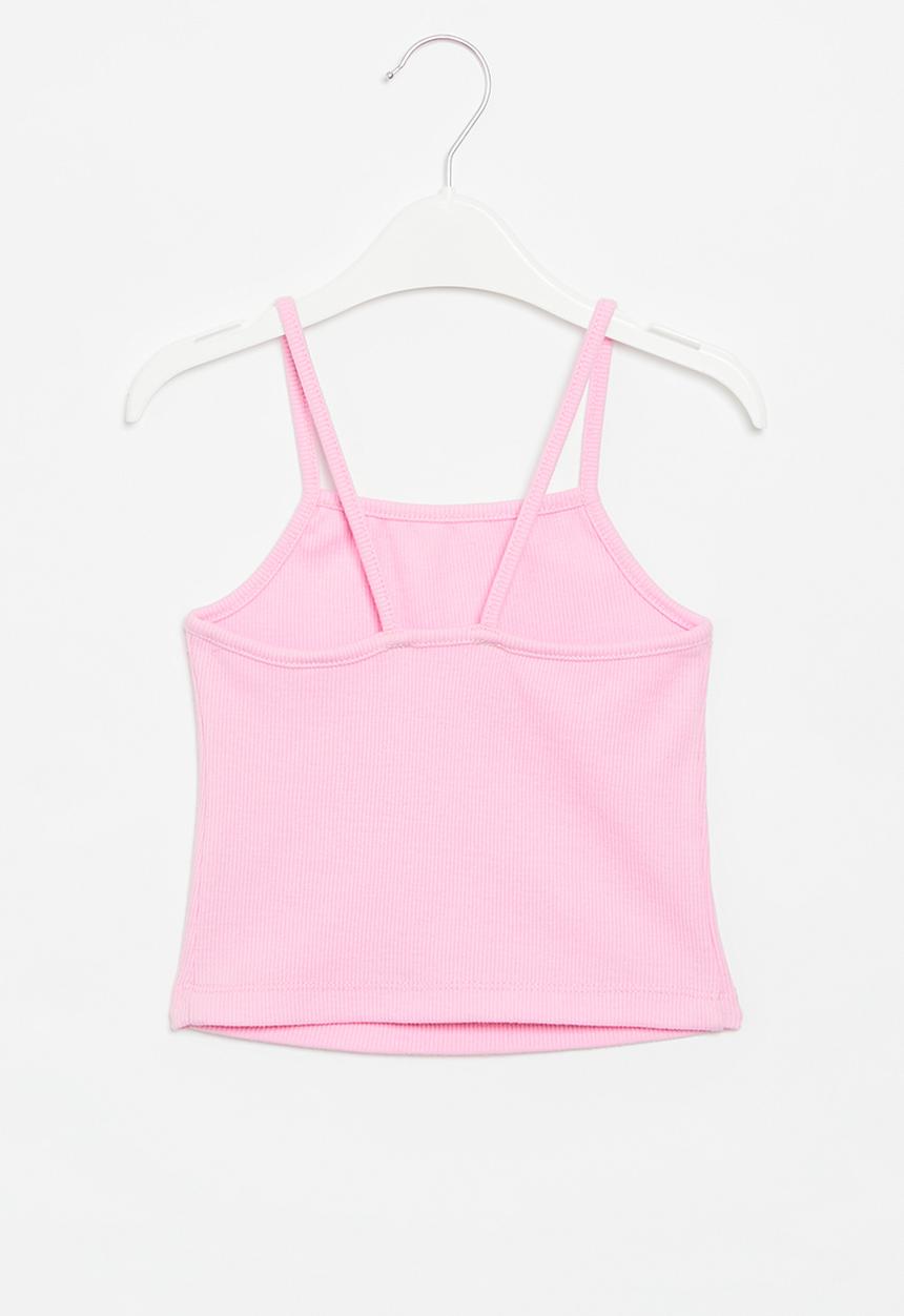 Superbalist - Strappy rib vest - pink