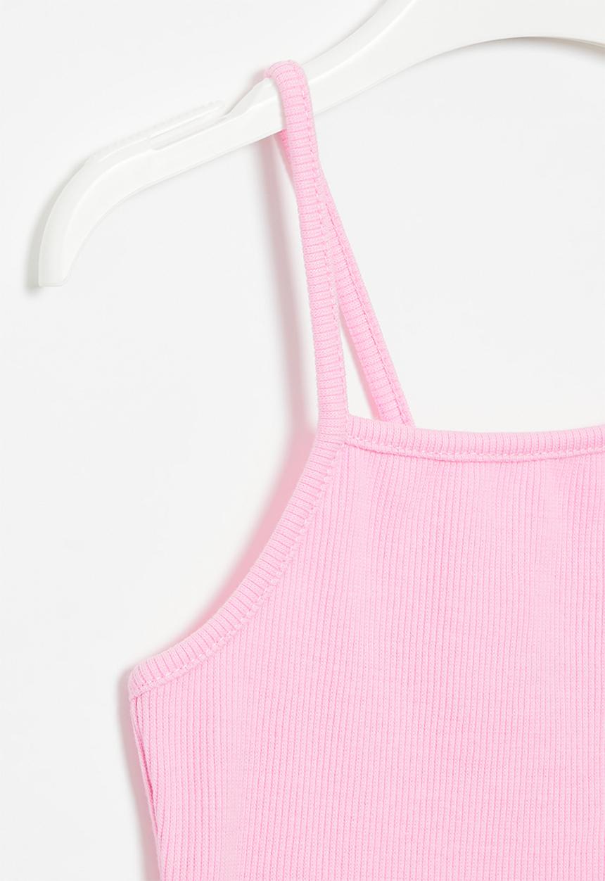 Superbalist - Strappy rib vest - pink