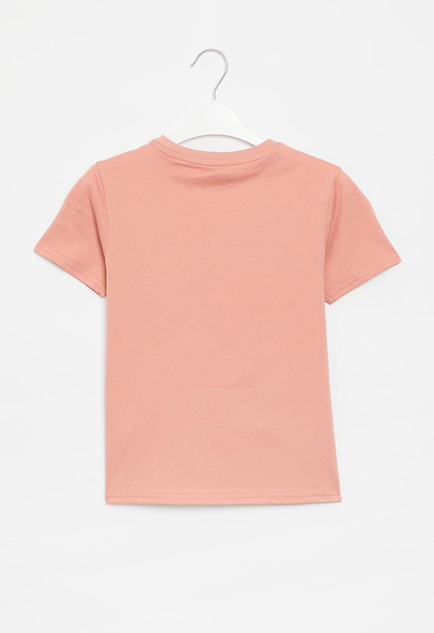 POLO - Girls embroidered short sleeve  tee - pink