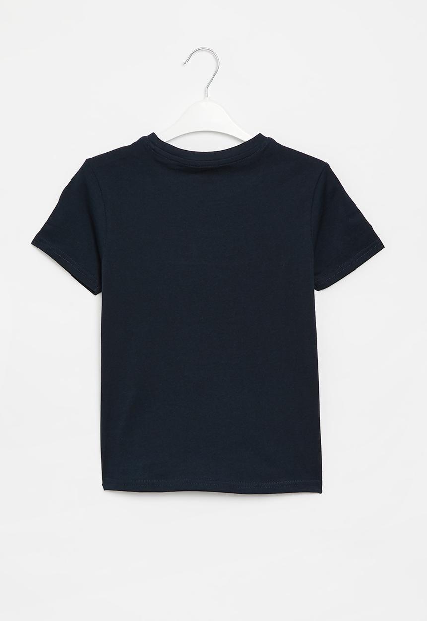 POLO - Girls embroidered tee - navy