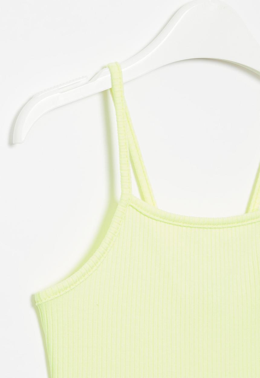 Superbalist - Strappy rib vest - yellow