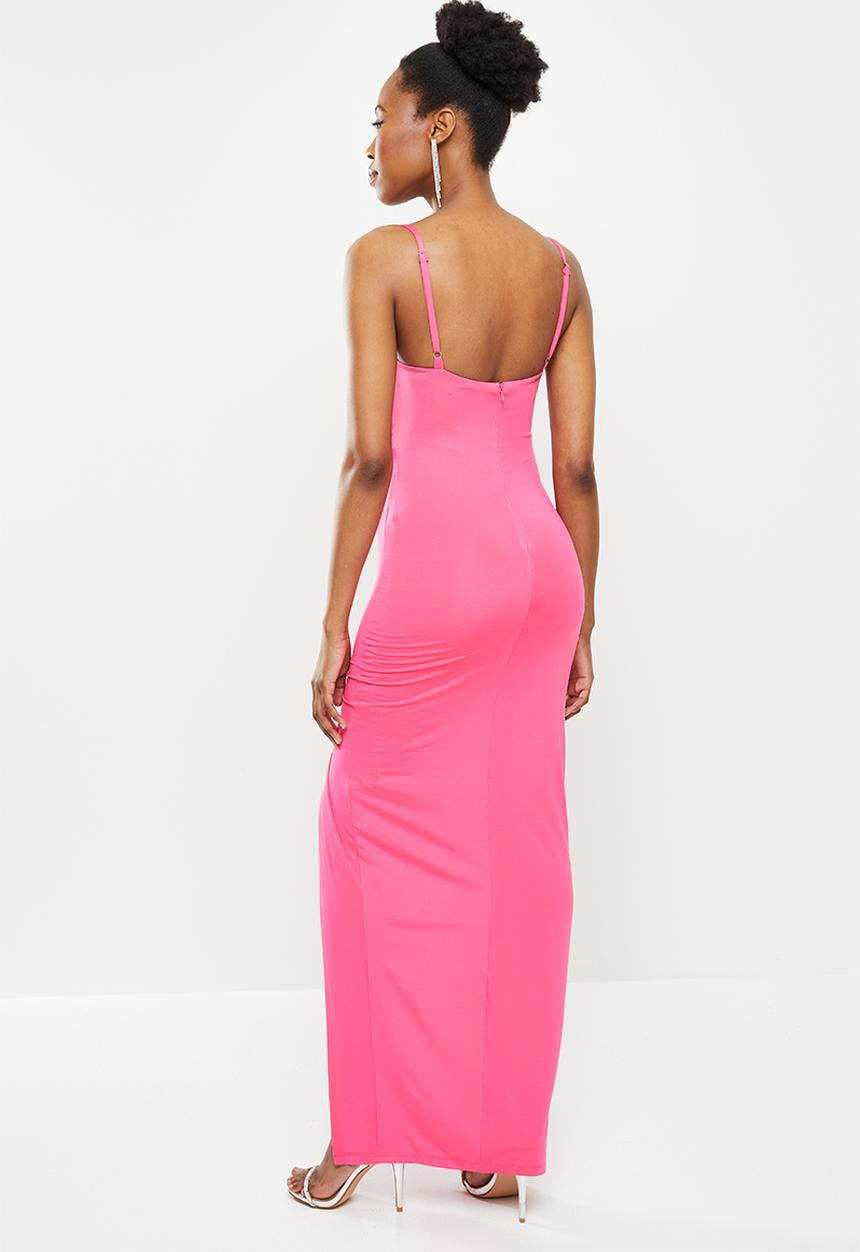 SISSY BOY - Hot stuff: bon bon maxi cowl dress - pink