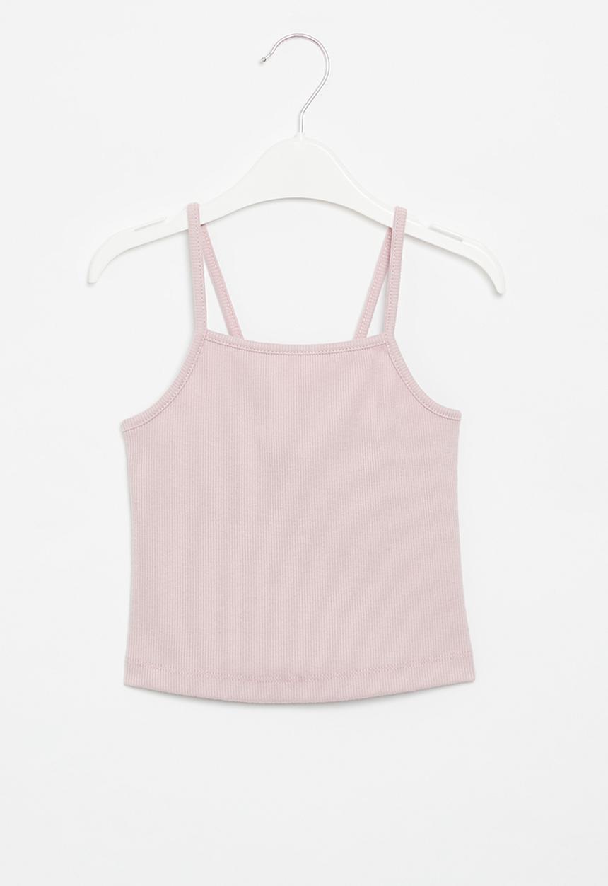 Superbalist - Strappy rib vest - violet ice
