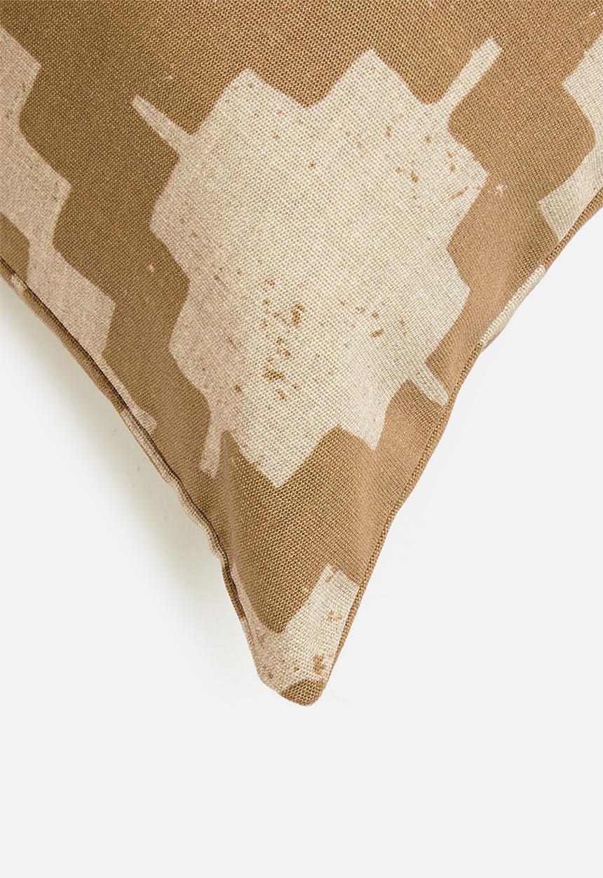 Hertex Haus - Mirrormaze outdoor cushion cover - mustard