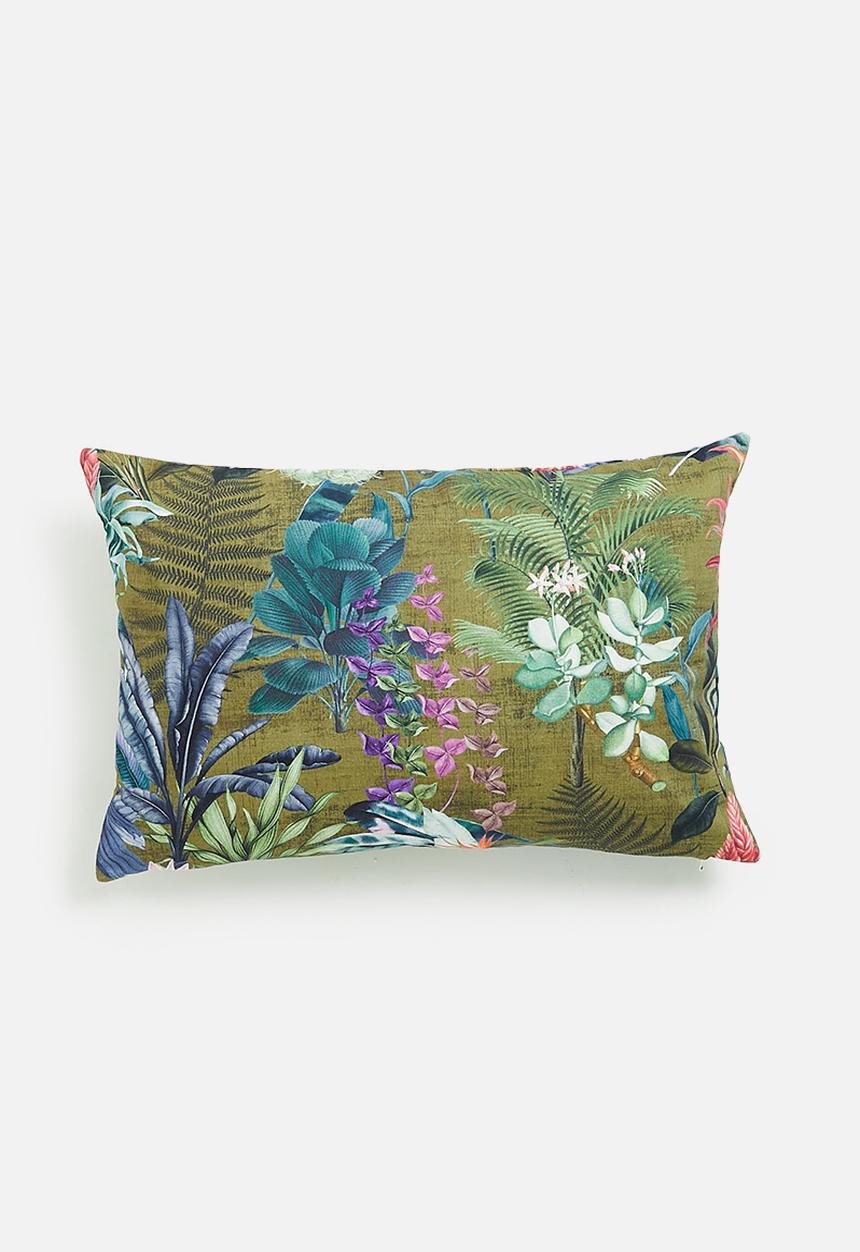 Hertex Fabrics - Ashtree jungle cushion cover - green