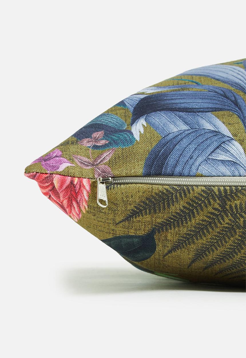 Hertex Fabrics - Ashtree jungle cushion cover - green