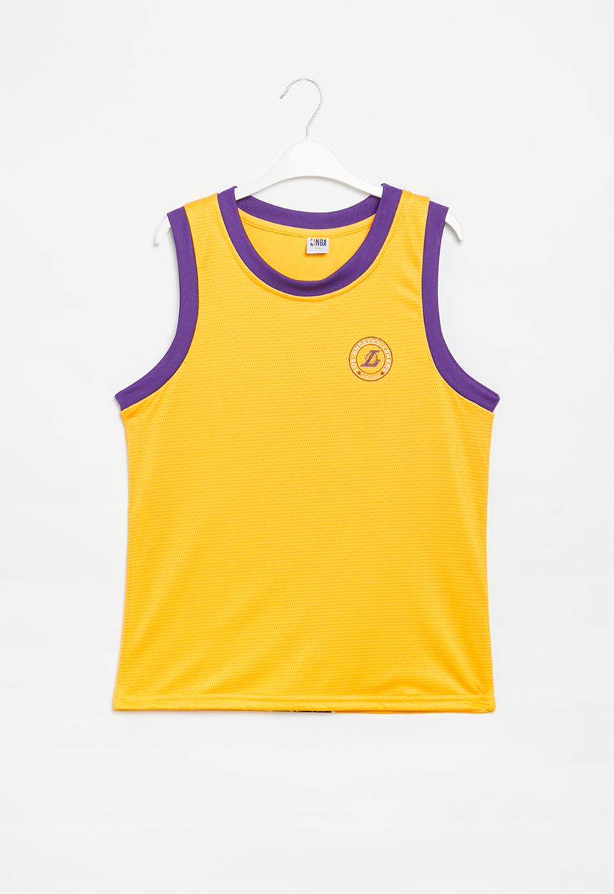 NBA - La lakers fashion mesh-rockstar vest - yellow