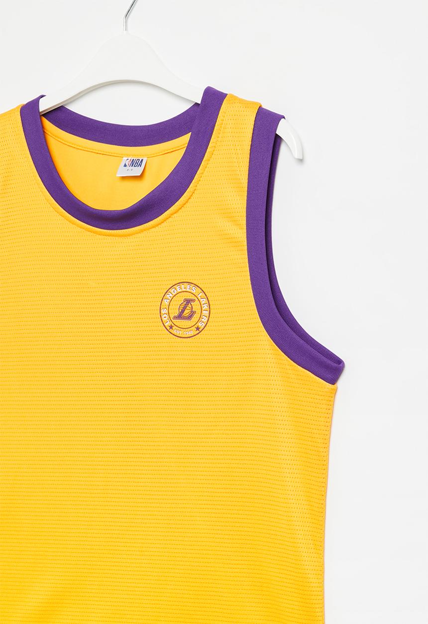 NBA - La lakers fashion mesh-rockstar vest - yellow