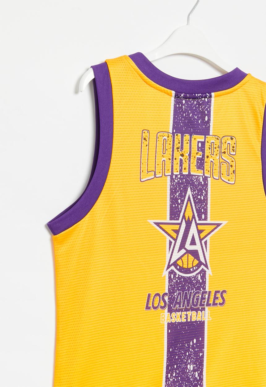 NBA - La lakers fashion mesh-rockstar vest - yellow