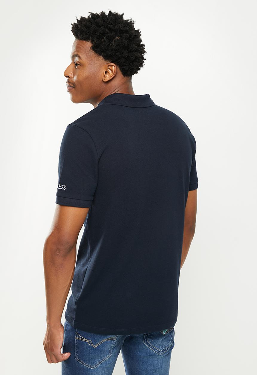 GUESS - Short sleeve guess classic golfer - new navy
