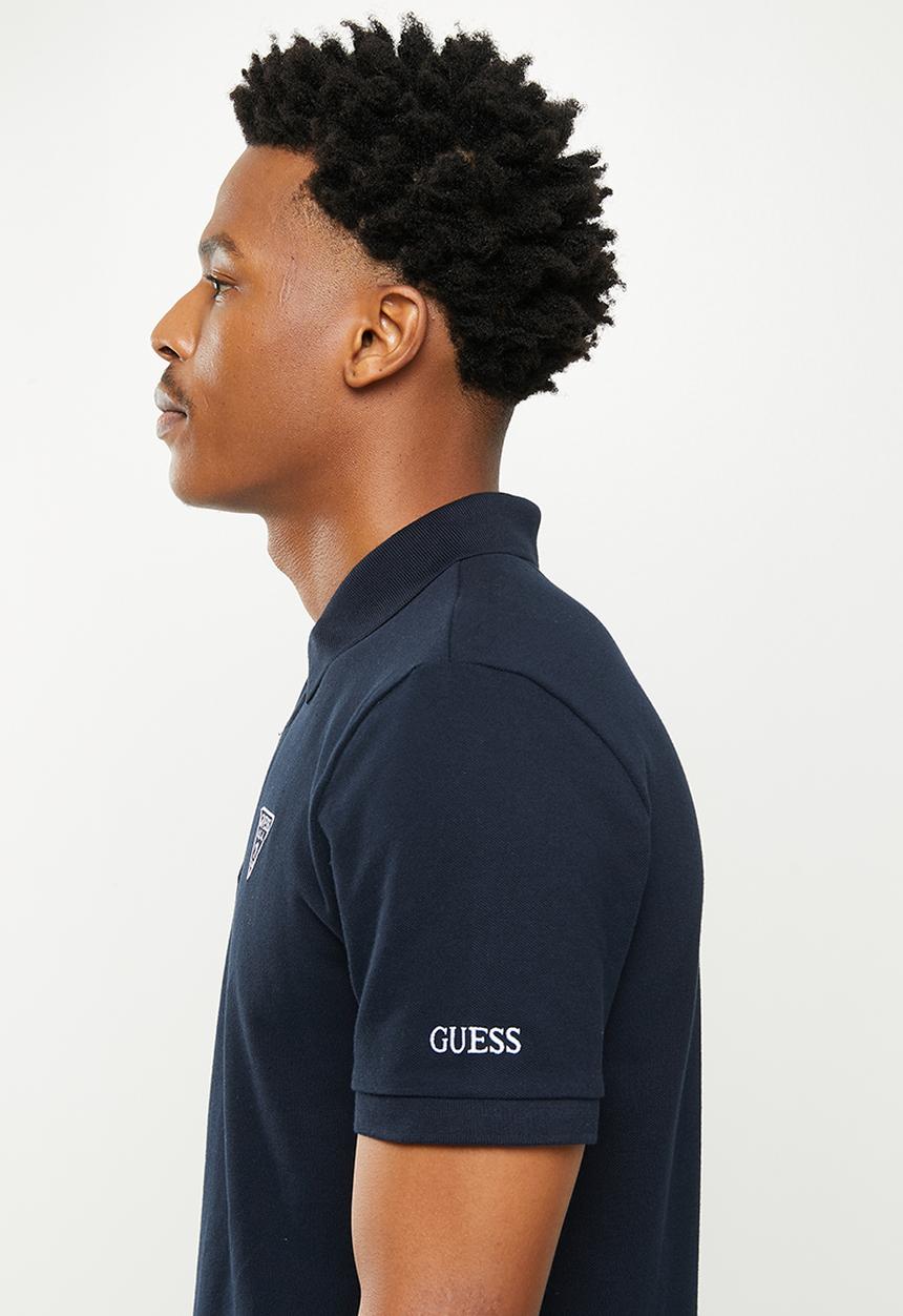 GUESS - Short sleeve guess classic golfer - new navy