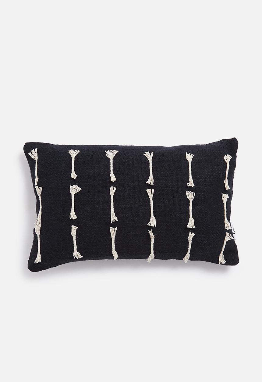 Sixth Floor - Lumbar cushion cover - black & natural