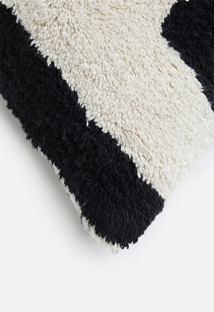 Sixth Floor - Kat cushion cover- black and white