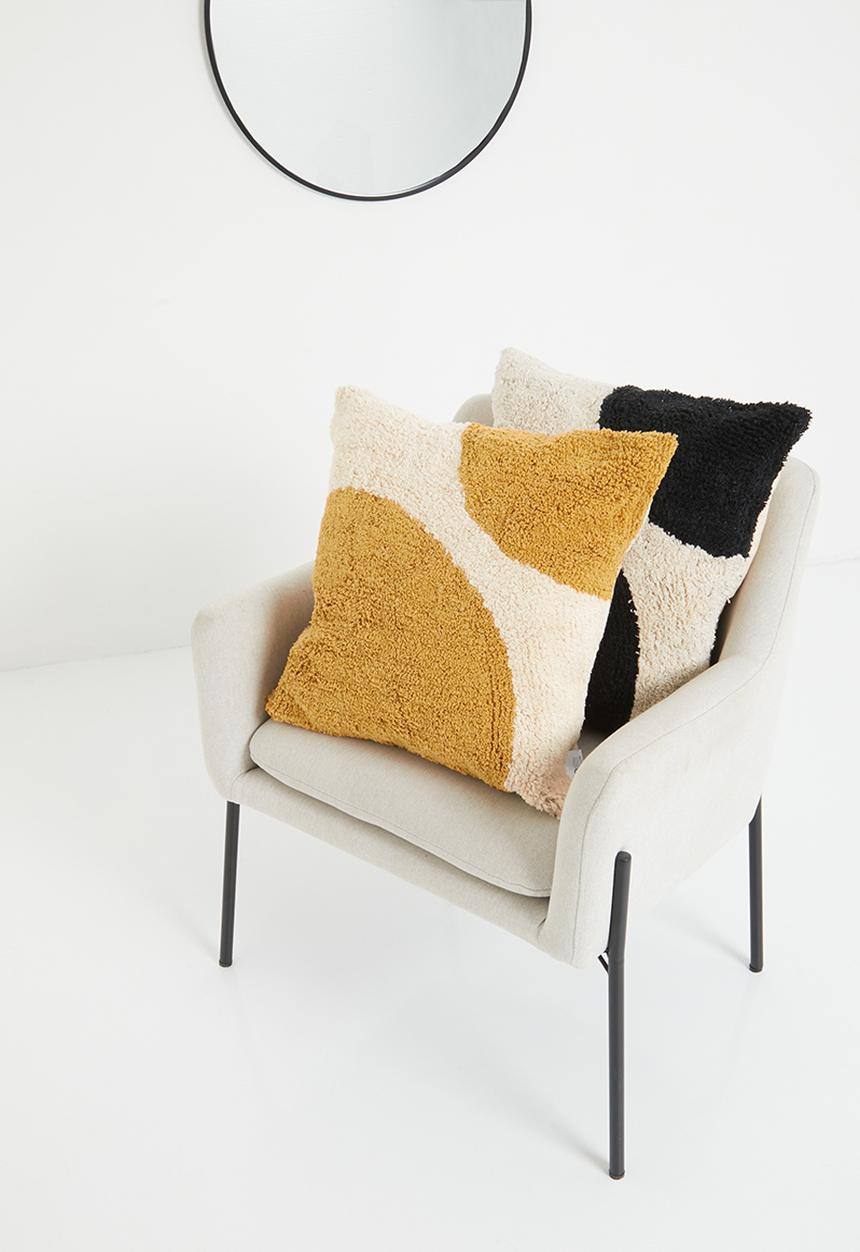 Sixth Floor - Punch cushion- black
