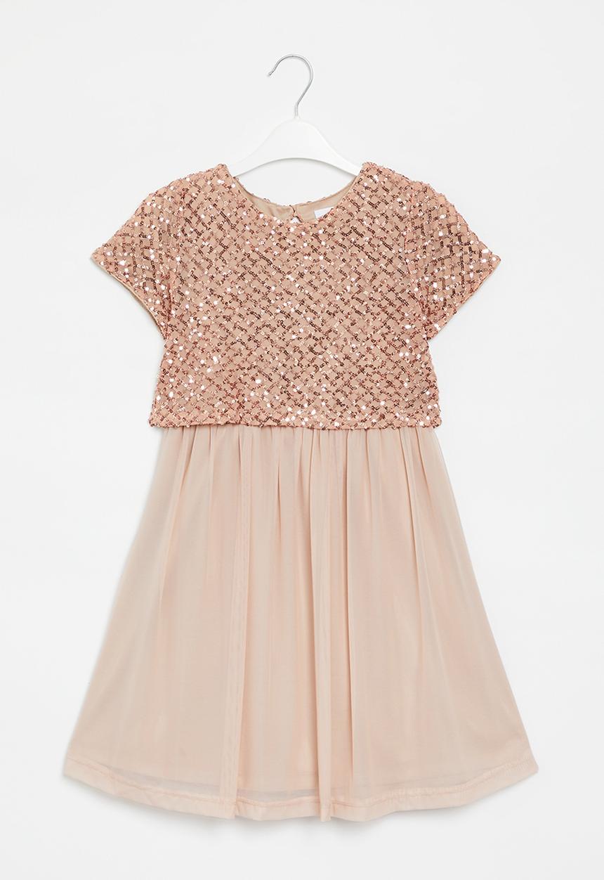 Superbalist - Combo fabric dress - rose