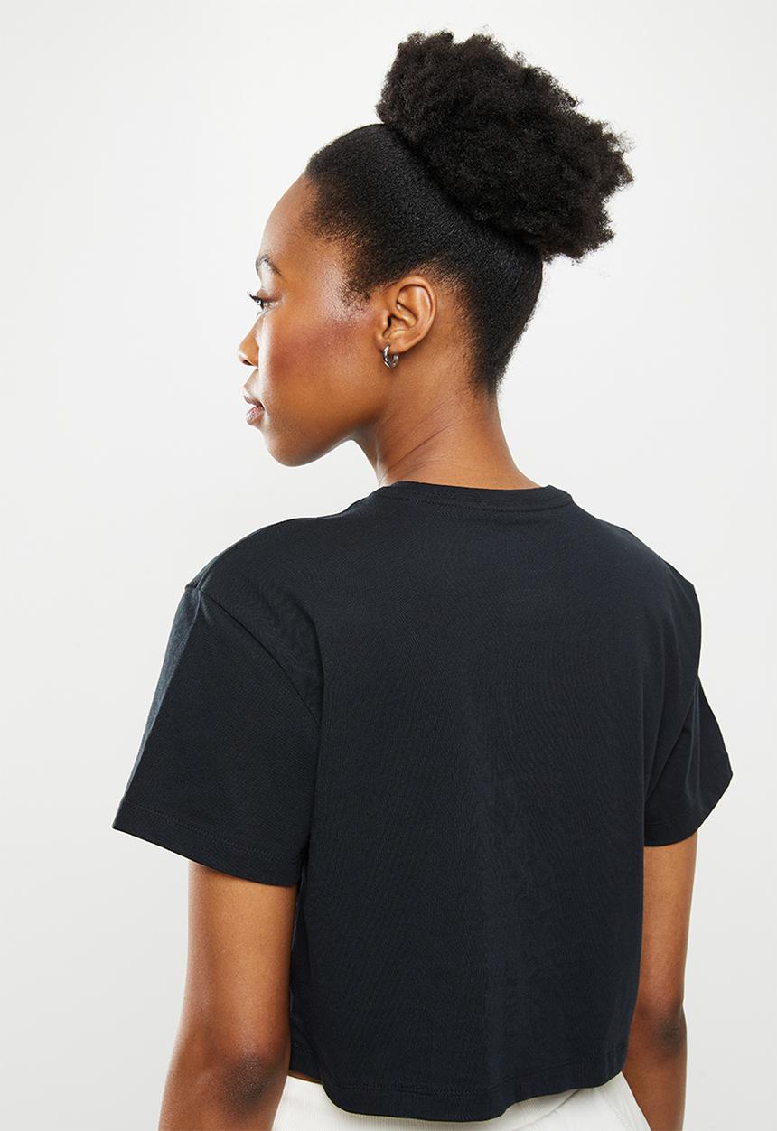 Converse - Puff logo cropped tee - converse black