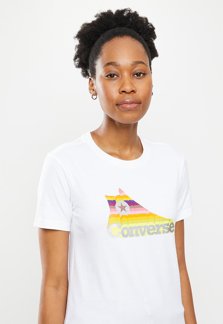 Converse - Repeat sneaker tee - white