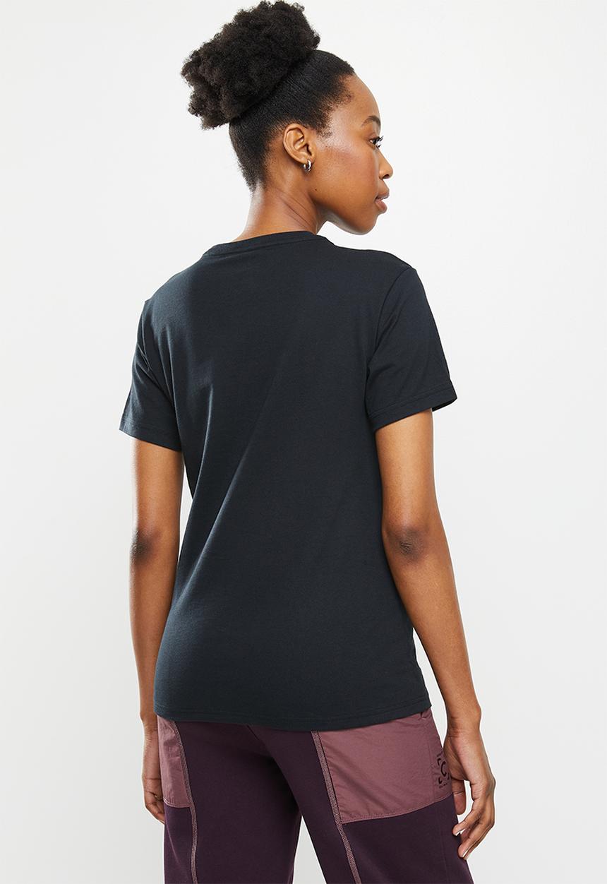 Converse - Star chevron abstract flowers tee - black