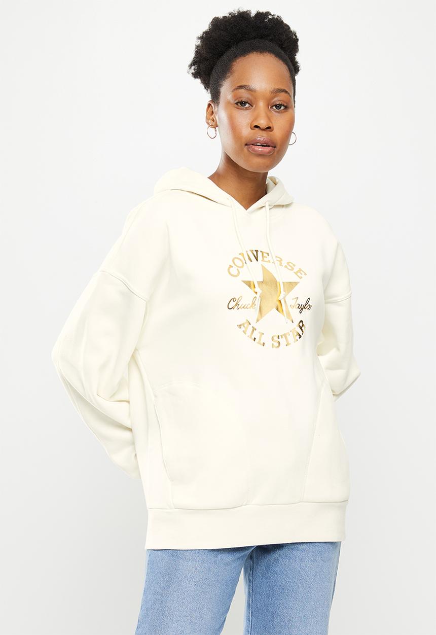 Converse - Chuck taylor patch pullover hoodie - egret