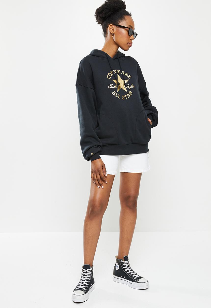 Converse - Chuck taylor patch pullover hoodie - black