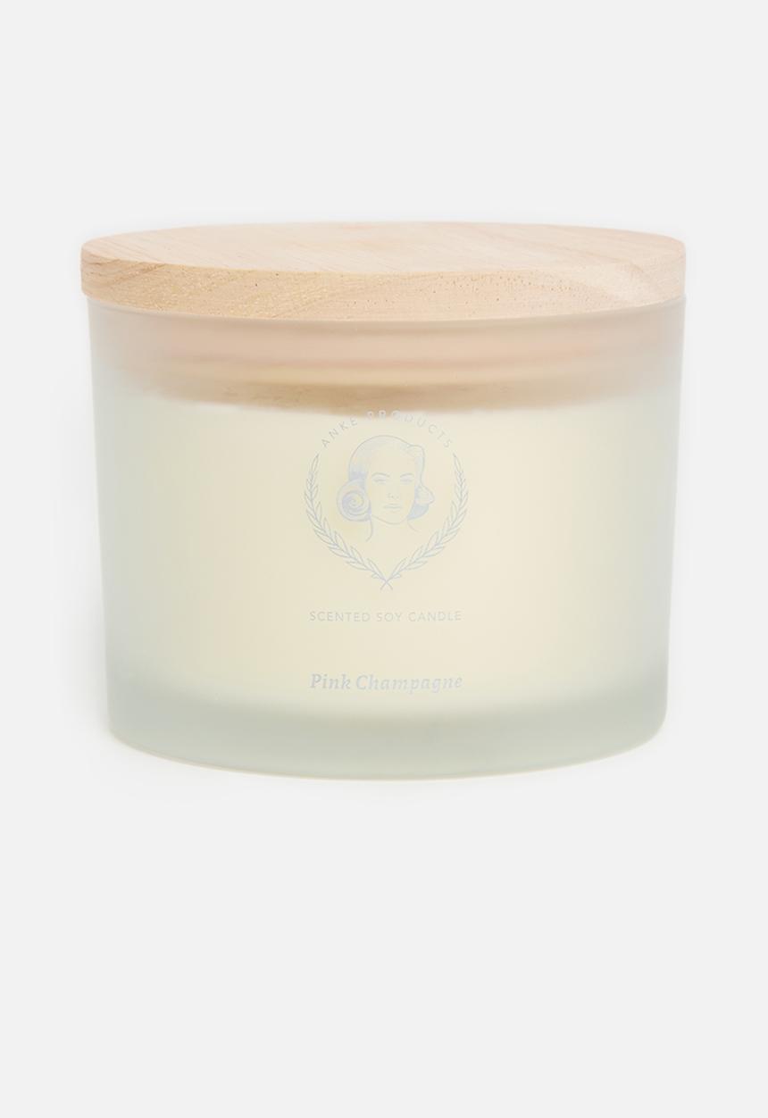 Anke Products - Pink champagne scented soy candle - 370g