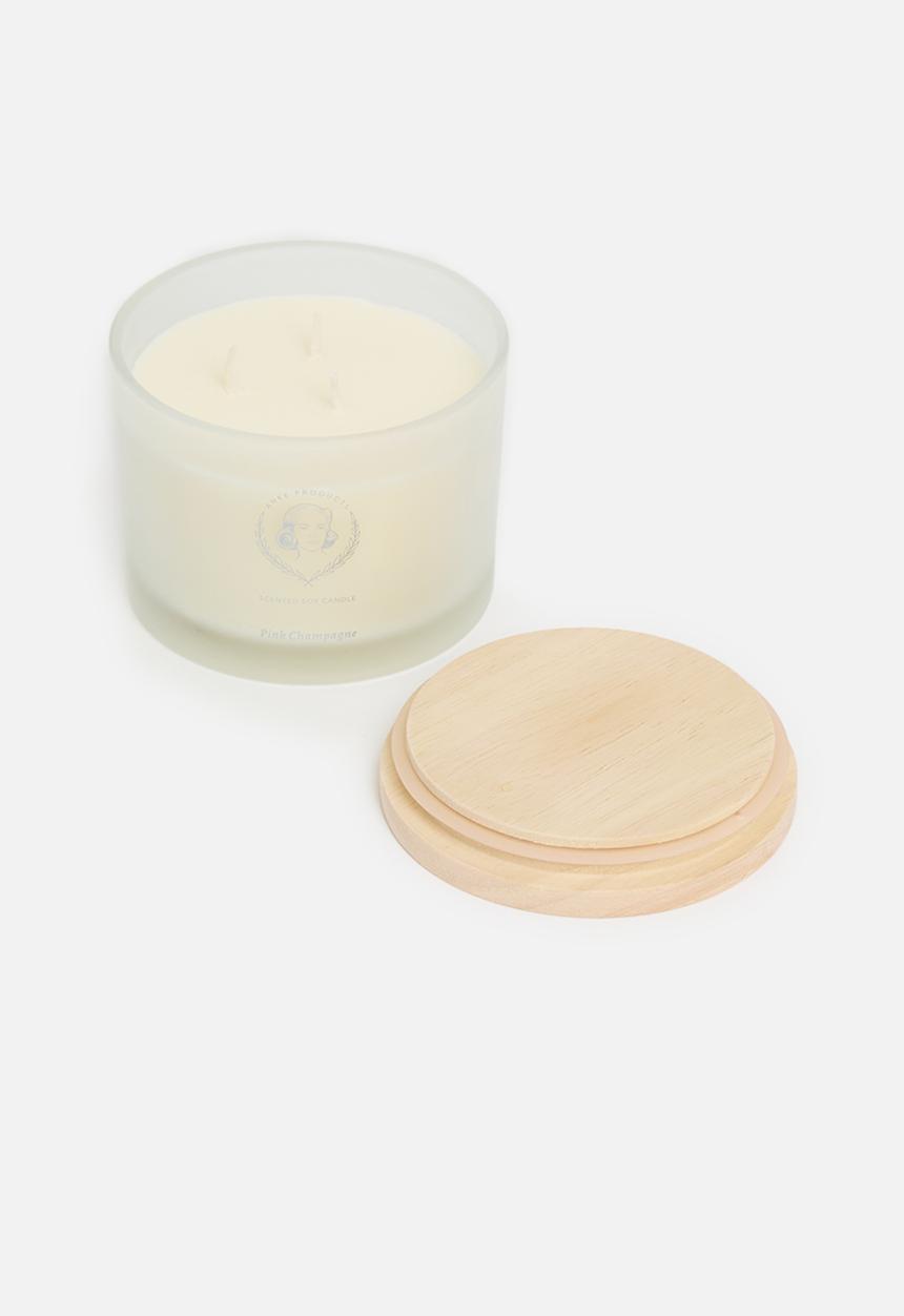Anke Products - Pink champagne scented soy candle - 370g