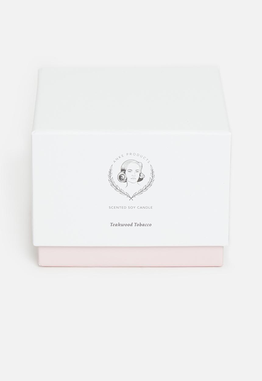Anke Products - Teakwood tobacco scented soy candle - 370g