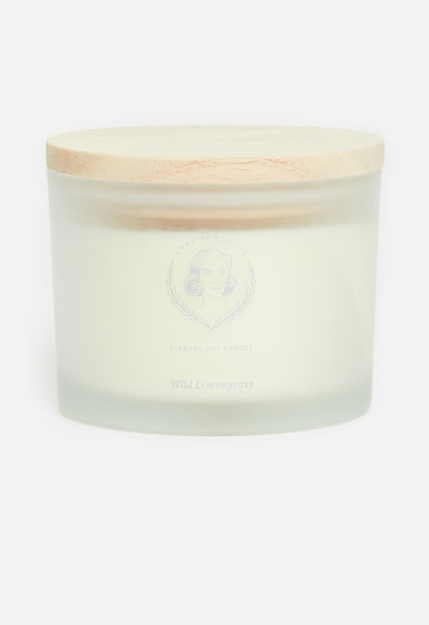 Anke Products - Wild lemongrass scented soy candle - 370g
