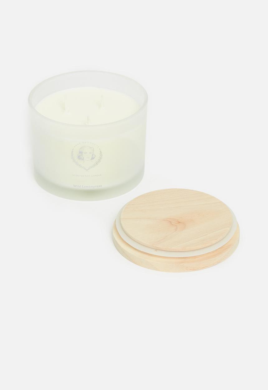 Anke Products - Wild lemongrass scented soy candle - 370g