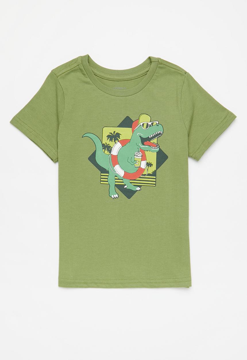 Superbalist - Boys 2 pack printed tee - grey & african sage