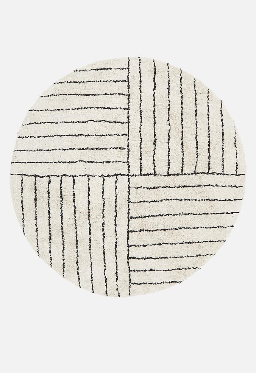 Sixth Floor - Sean tufted round rug - white